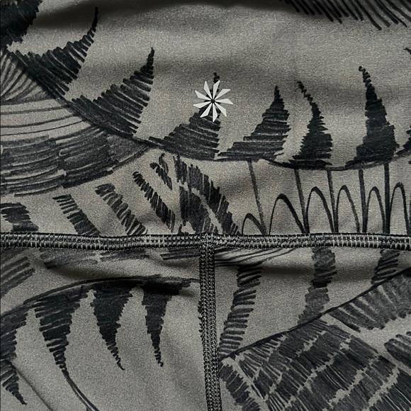 Athleta Black Patterned Leggings - Picture 3 of 5